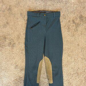 TuffRider Ribbed Breeches With Knee Patch And Pocket